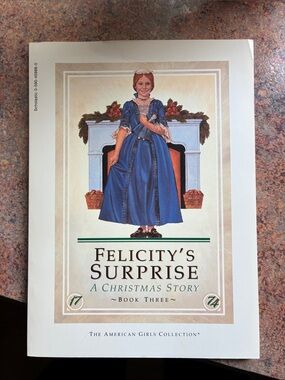 American Girl Felicity's Surprise Book Three - Blue Dress Illustration